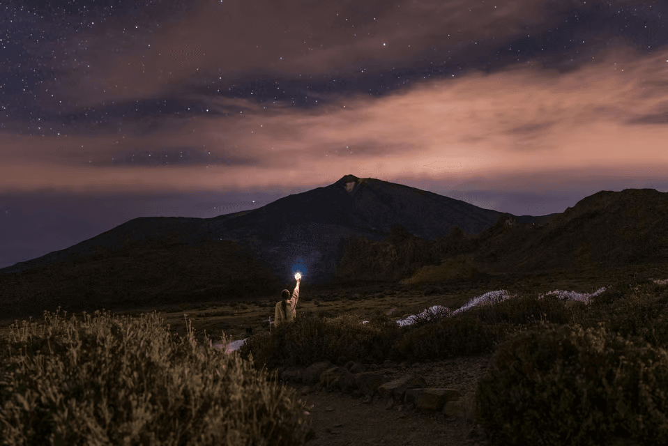 Travel to Tenerife for a magical sunset over Mount Teide, complemented by a relaxing picnic above the clouds.